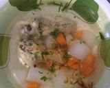 Foto langkah ke 4 dari resep Sop Ayam, Wortel dan Lobak.