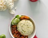 Foto langkah ke 8 dari resep Ayam goreng saos mentega ala resto vs nasi daun jeruk.