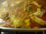 Arroz con alitas de pollo
