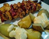 Foto del paso 4 de la receta: CHUZOS (brochetas, pinchos) de Pollo, Pimiento y Txistorra...!