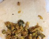 A picture of step 3 of Cabbage Potli.
