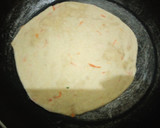 A picture of step 9 of Soft layered carrot chapati.
