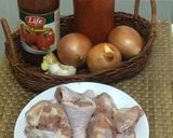 Gambar langkah 1 resipi Ayam Masak Merah.