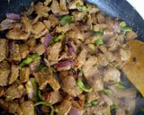 A picture of step 5 of Beef wraps.