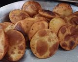 A picture of step 3 of Sweet potato Puri.