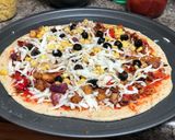 A picture of step 5 of Panner Tikka Pizza.