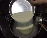 A picture of step 3 of Banana semolina sheera.