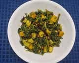 A picture of step 3 of Notey Shaak Ghonto (Green Amaranth and Mixed Vegetables Curry).