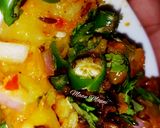 A picture of step 10 of Khaatty Aloo Ki Chat.