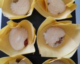 A picture of step 3 of Lasagne muffins.