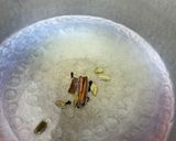 A picture of step 2 of Prawn biriyani/shrimp biriyani.