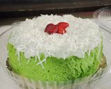 Foto langkah ke 8 dari resep Bolu Kukus Susu Pandan Keju.