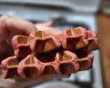 Фото кроку 4 до Рожеві вафлі з ноткою цитруса.