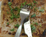 A picture of step 7 of Cheesechapati#themechallenge.