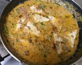 A picture of step 4 of Paneer do pyaza white gravi.