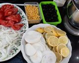 صورة لخطوة 1 من وصفة سلطة فراش🥒🥬🥗🍋🥕🫒🥑 صحية ولبنة منحكيش😋😊