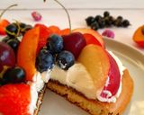 Une image de l'étape 8 de Pancake aux fruits façon tarte.