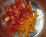 A picture of step 1 of Egg Paratha Salad Roll.