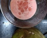 A picture of step 1 of Watermelon coconut cooler.