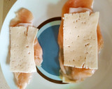 Foto del paso 1 de la receta: Pechugas de pollo rellenas de pavo y queso