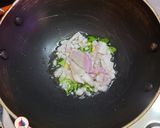 A picture of step 1 of Cabbage Thoran.