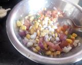 A picture of step 3 of Sweet corn bhel.