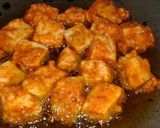 A picture of step 2 of Paneer Chilli.