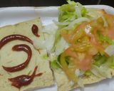 Foto del paso 4 de la receta: Sándwich🥪de pollo🍗y vegetales frescos🥙🌯🥗