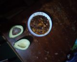 A picture of step 6 of Githeri with pumpkins.