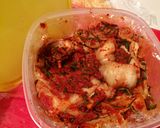 A picture of step 9 of Vegan kimchi.