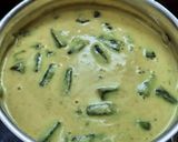 A picture of step 8 of Ladies finger mor kuzhambu.