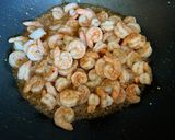 A picture of step 7 of Garlic Noodles with Shrimp.