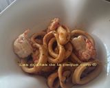 Foto del paso 6 de la receta Calamares en Salsa de Langostinos y Almendras (THERMOMIX)