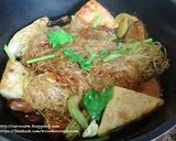 รูปขั้นตอนการทำที่ 4 ของ เต้าหู้อบวุ้นเส้นเห็ดหอม (เจ)
