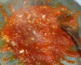 A picture of step 5 of Fideuá with Cuttlefish, Shrimp, and Aioli.