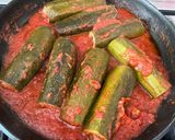 Foto del passaggio 11 della ricetta 146 • Zucchine ripiene di carne alla romana