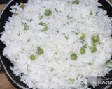 A picture of step 15 of Matar Pulao.