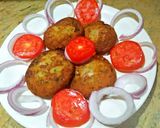 A picture of step 1 of Shami kabab.