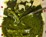 A picture of step 4 of Japanese Matcha Soft Chocolate.