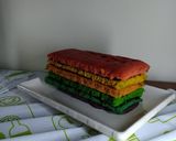 Foto langkah ke 9 dari resep Rainbow Cake tanpa SP.