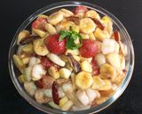 A picture of step 4 of Fruit Chaat 🍏🍋🍌🍓.
