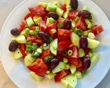 Une image de l'étape 4 de Salade grecque.