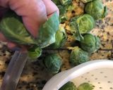 A picture of step 1 of Oven-Roasted Brussels Sprouts.