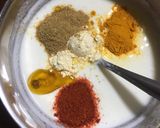 A picture of step 3 of Dahi Bhindi.