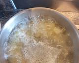 Spaghetti with garlic, oil and potato recipe step 1 photo