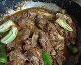 A picture of step 4 of Mutton Karhai.