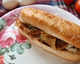 A picture of step 5 of Omelette sandwich.
