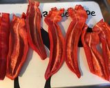Une image de l'étape 1 de Poivrons corne rouges farcis brousse corse et chorizo noir.