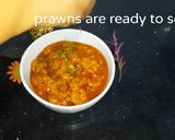 A picture of step 6 of Prawns manchurian.