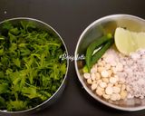 A picture of step 1 of Green Coriander Chutney.